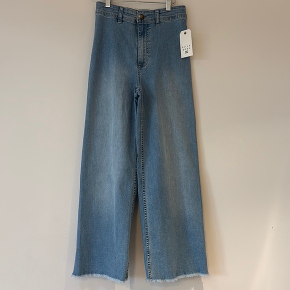 Billabong Denim - Billabong Free Fall Indigo classic Blue Wide-Leg Women's Jeans